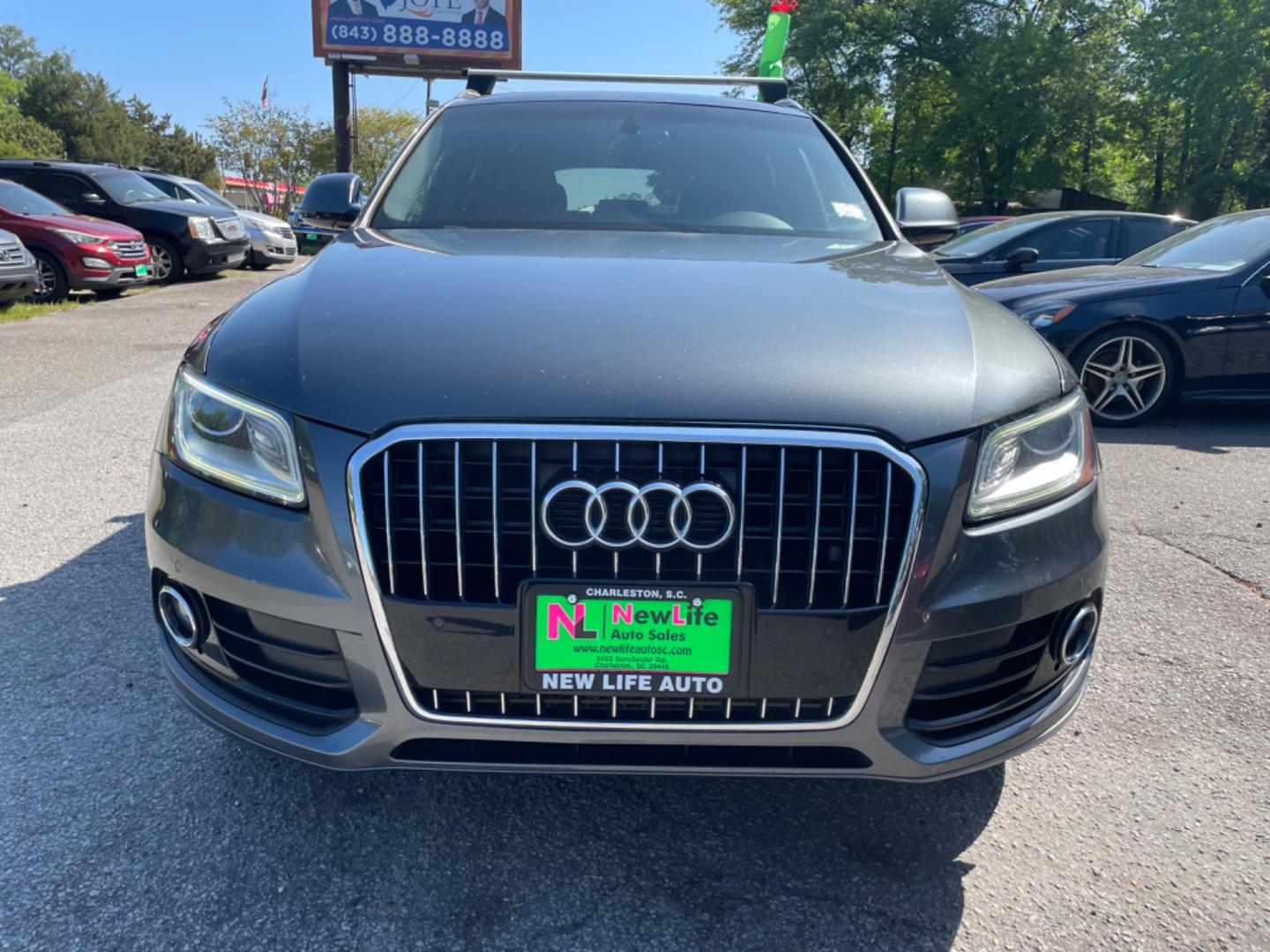 2015 GRAY AUDI Q5 2.0T QUATTRO PREMIUM PLUS (WA1LFAFP1FA) with an 2.0L engine, Automatic transmission, located at 5103 Dorchester Rd., Charleston, SC, 29418-5607, (843) 767-1122, 36.245171, -115.228050 - Beautiful interior with Leather, Panoramic sunroof, Navigation, Back Up Camera, Blind Spot Monitor, Rear Parking Sensors, Bluetooth, Dual Climate Control, Power Everything (windows, locks, seats, mirrors), Memory/Heated Seats, Power Liftgate, All-weather Mats, Keyless Start and Entry, Alloy Wheels, - Photo#1